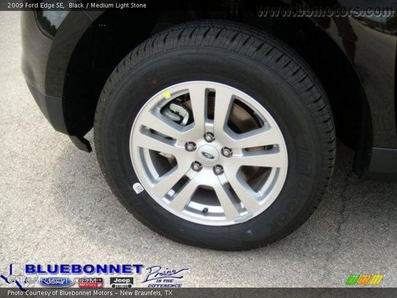 Black / Medium Light Stone 2009 Ford Edge SE