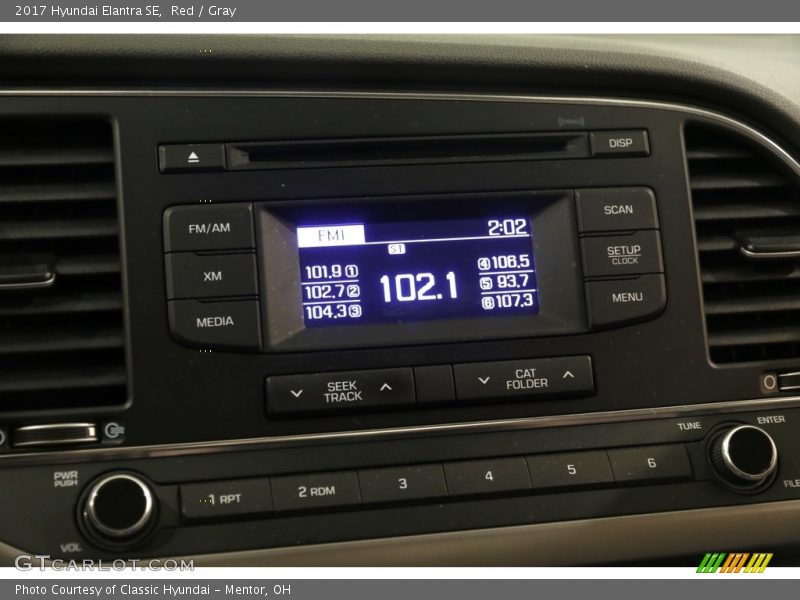 Red / Gray 2017 Hyundai Elantra SE