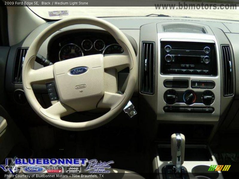 Black / Medium Light Stone 2009 Ford Edge SE
