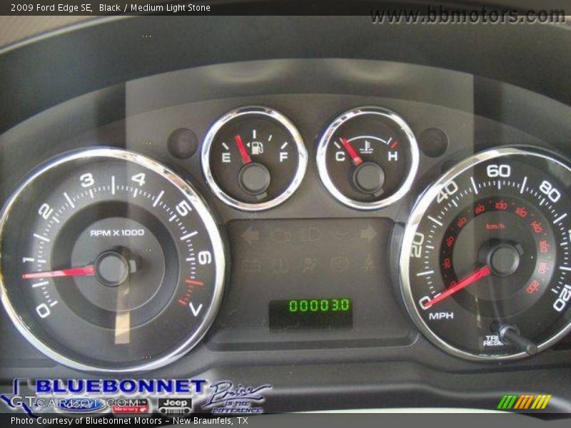 Black / Medium Light Stone 2009 Ford Edge SE
