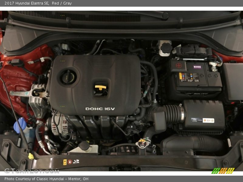 Red / Gray 2017 Hyundai Elantra SE