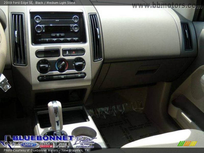 Black / Medium Light Stone 2009 Ford Edge SE