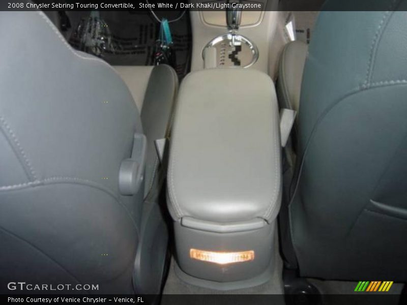 Stone White / Dark Khaki/Light Graystone 2008 Chrysler Sebring Touring Convertible