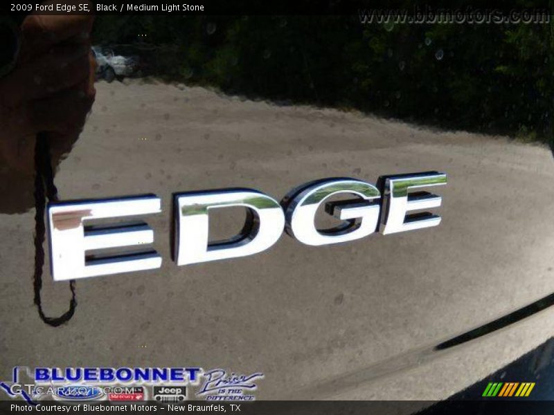 Black / Medium Light Stone 2009 Ford Edge SE