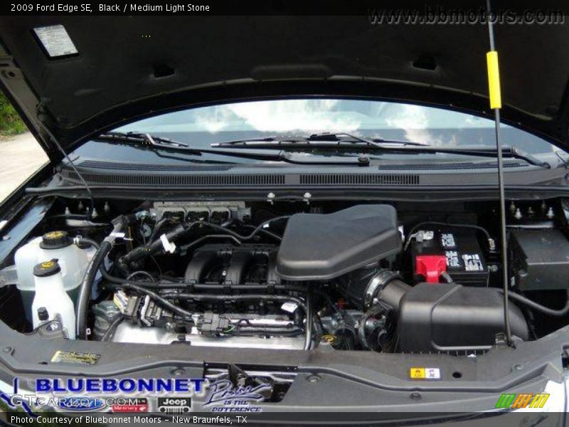 Black / Medium Light Stone 2009 Ford Edge SE
