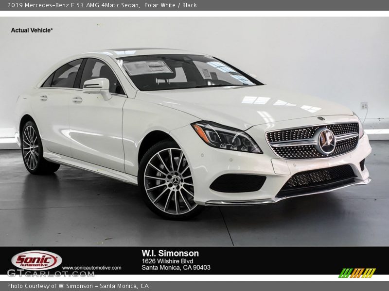 Polar White / Black 2019 Mercedes-Benz E 53 AMG 4Matic Sedan