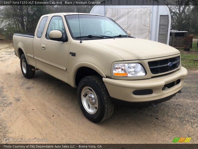 Black / Medium Graphite 1997 Ford F150 XLT Extended Cab 4x4