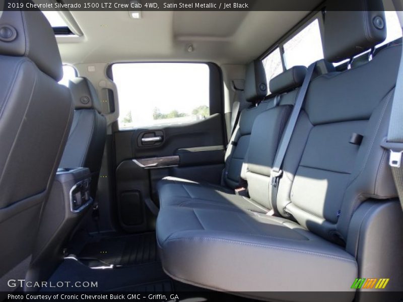 Satin Steel Metallic / Jet Black 2019 Chevrolet Silverado 1500 LTZ Crew Cab 4WD
