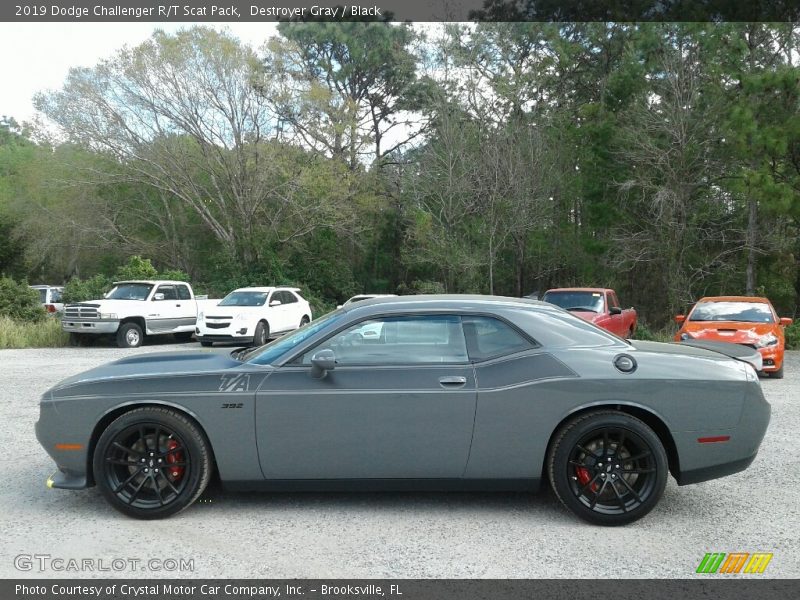 Destroyer Gray / Black 2019 Dodge Challenger R/T Scat Pack