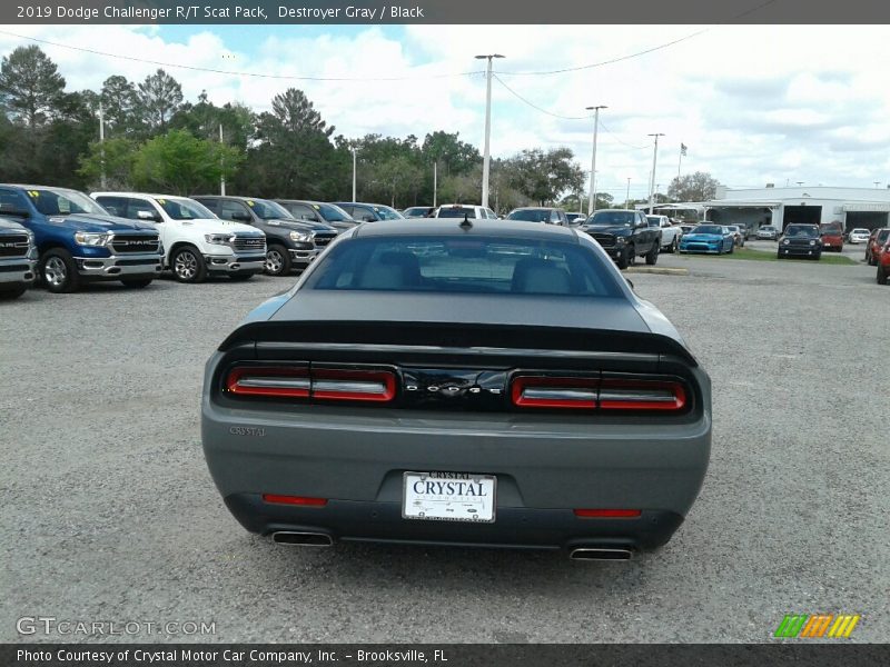 Destroyer Gray / Black 2019 Dodge Challenger R/T Scat Pack
