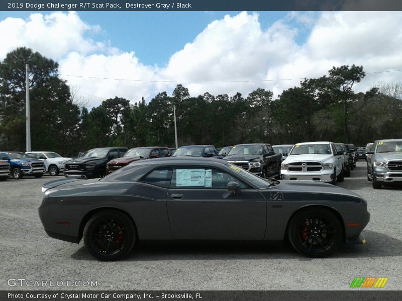 Destroyer Gray / Black 2019 Dodge Challenger R/T Scat Pack