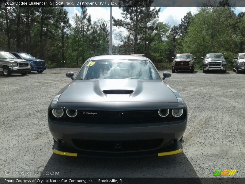 Destroyer Gray / Black 2019 Dodge Challenger R/T Scat Pack