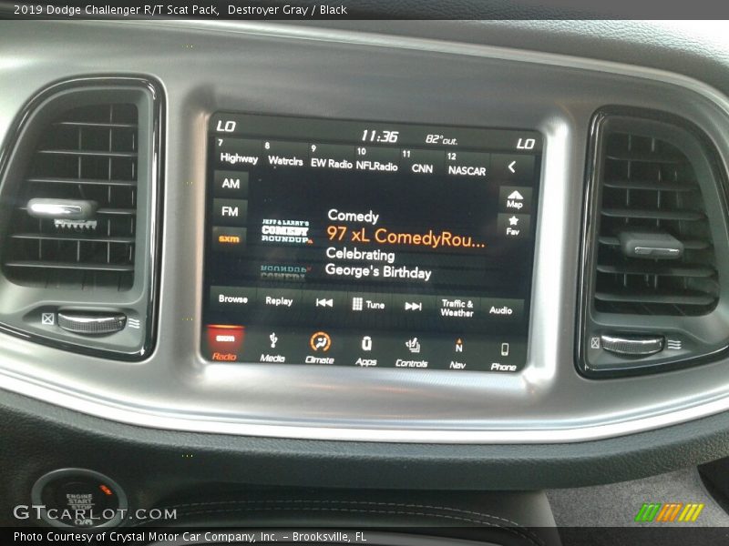 Destroyer Gray / Black 2019 Dodge Challenger R/T Scat Pack