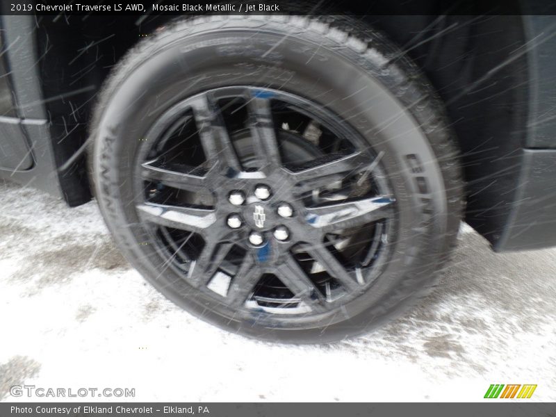 Mosaic Black Metallic / Jet Black 2019 Chevrolet Traverse LS AWD