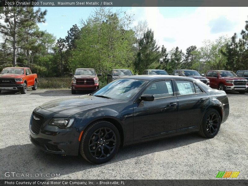 Maximum Steel Metallic / Black 2019 Chrysler 300 Touring