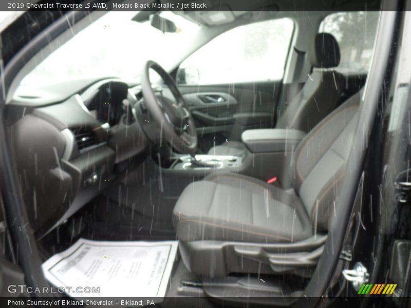 Mosaic Black Metallic / Jet Black 2019 Chevrolet Traverse LS AWD