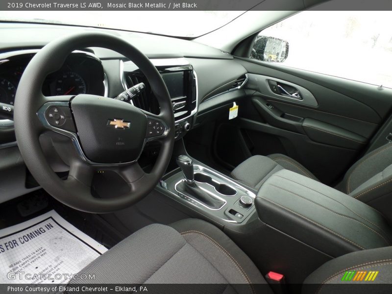 Mosaic Black Metallic / Jet Black 2019 Chevrolet Traverse LS AWD