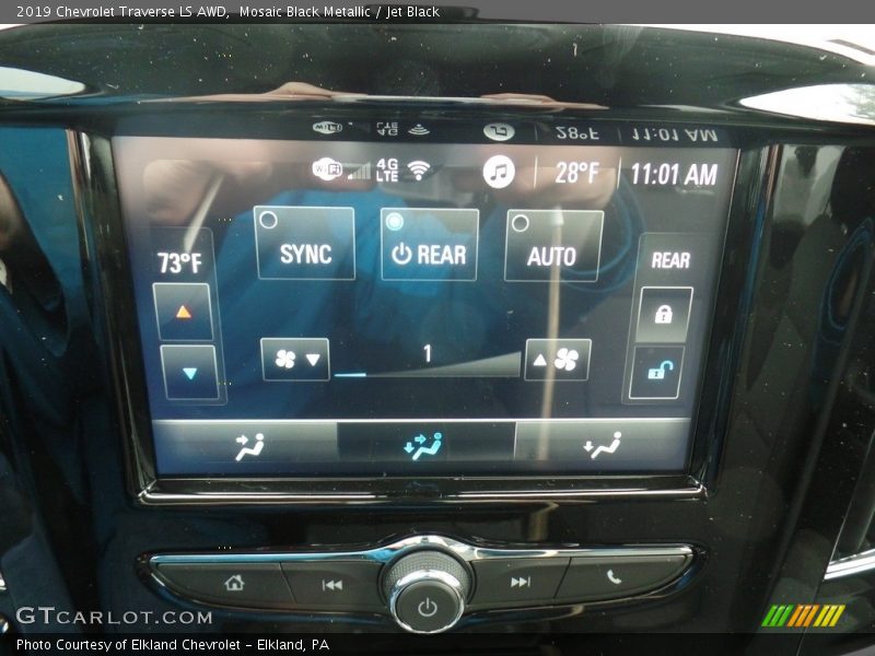 Mosaic Black Metallic / Jet Black 2019 Chevrolet Traverse LS AWD