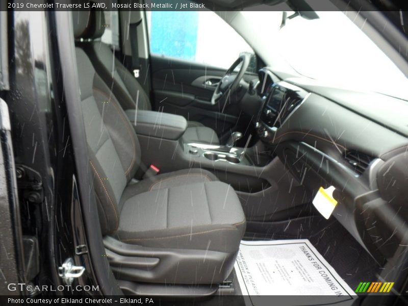 Mosaic Black Metallic / Jet Black 2019 Chevrolet Traverse LS AWD