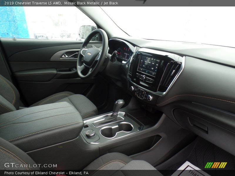Mosaic Black Metallic / Jet Black 2019 Chevrolet Traverse LS AWD