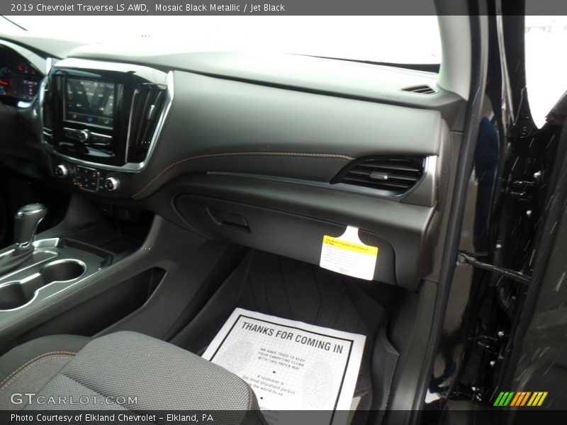 Mosaic Black Metallic / Jet Black 2019 Chevrolet Traverse LS AWD