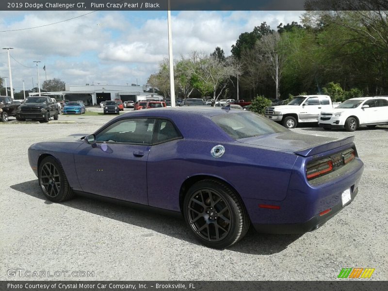 Plum Crazy Pearl / Black 2019 Dodge Challenger GT