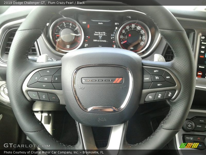 Plum Crazy Pearl / Black 2019 Dodge Challenger GT