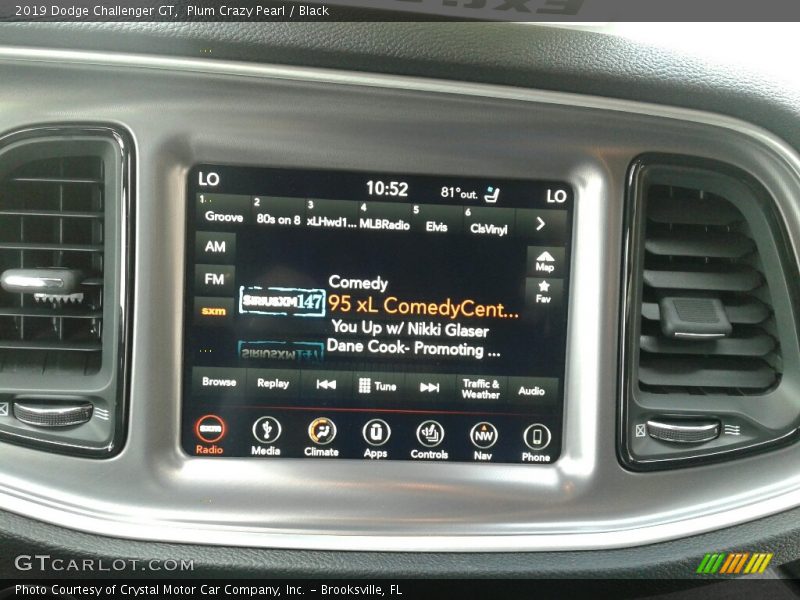 Plum Crazy Pearl / Black 2019 Dodge Challenger GT