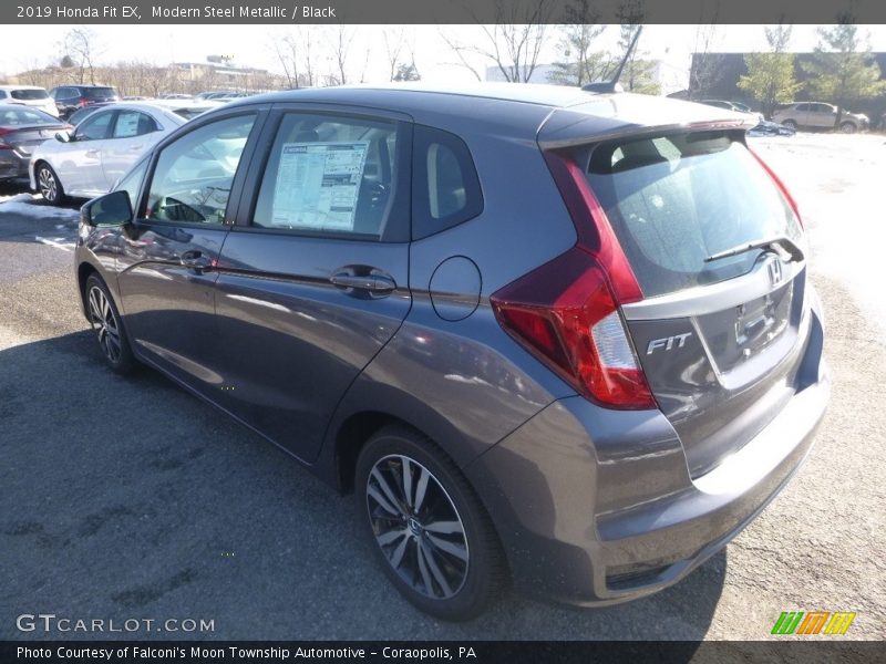 Modern Steel Metallic / Black 2019 Honda Fit EX