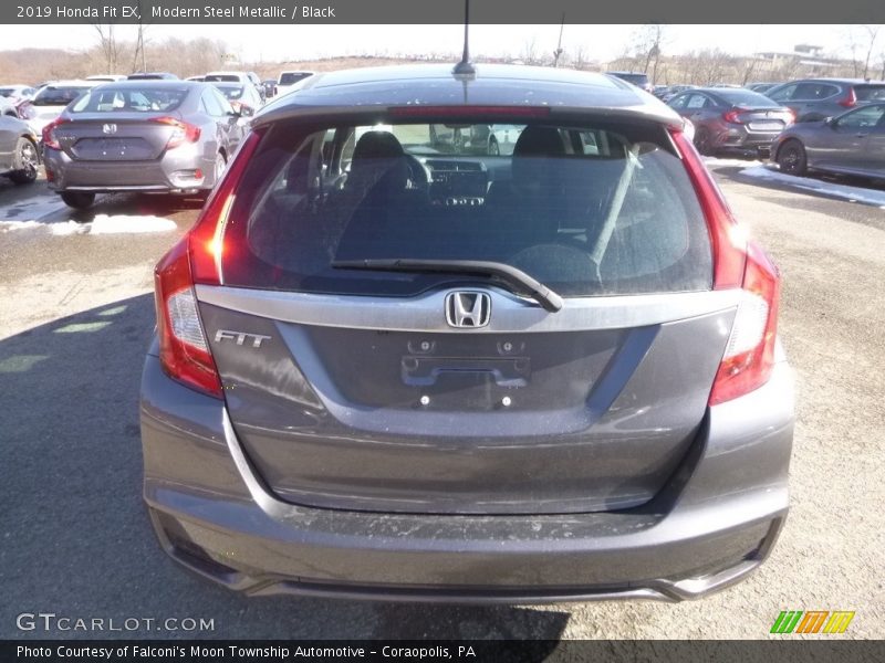 Modern Steel Metallic / Black 2019 Honda Fit EX