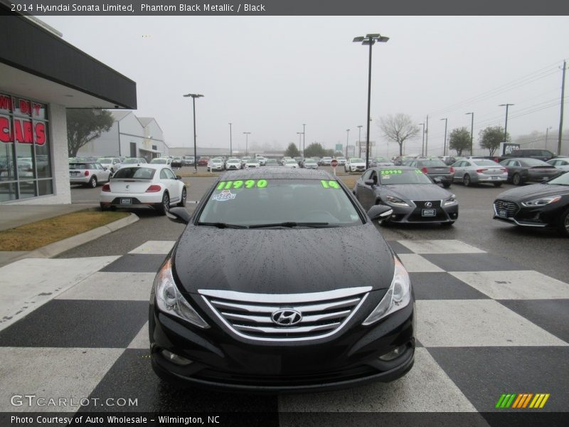 Phantom Black Metallic / Black 2014 Hyundai Sonata Limited