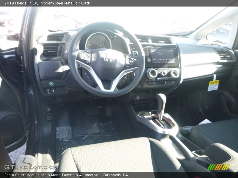Modern Steel Metallic / Black 2019 Honda Fit EX