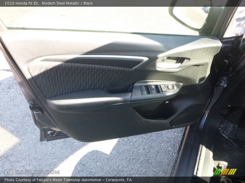 Modern Steel Metallic / Black 2019 Honda Fit EX
