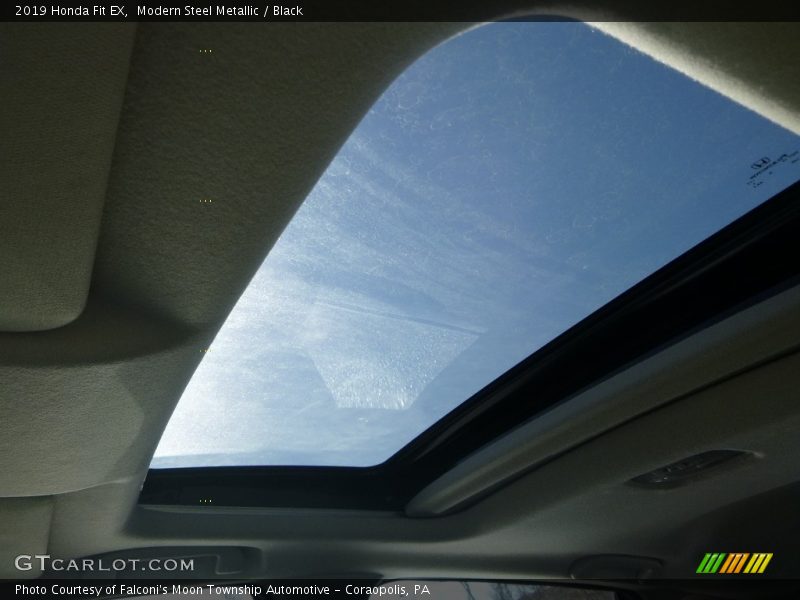 Modern Steel Metallic / Black 2019 Honda Fit EX