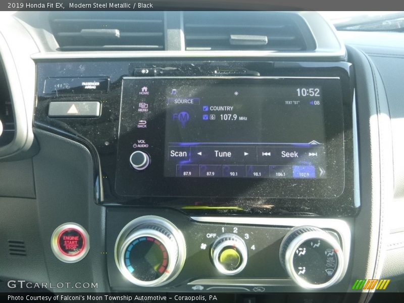 Modern Steel Metallic / Black 2019 Honda Fit EX