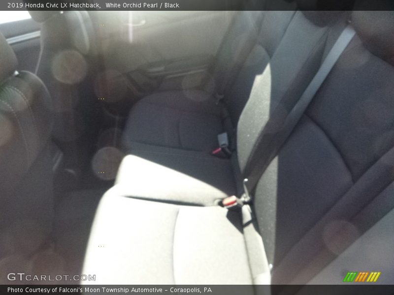 White Orchid Pearl / Black 2019 Honda Civic LX Hatchback
