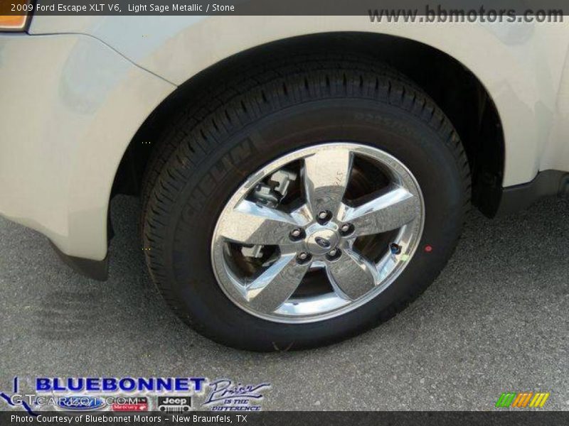 Light Sage Metallic / Stone 2009 Ford Escape XLT V6