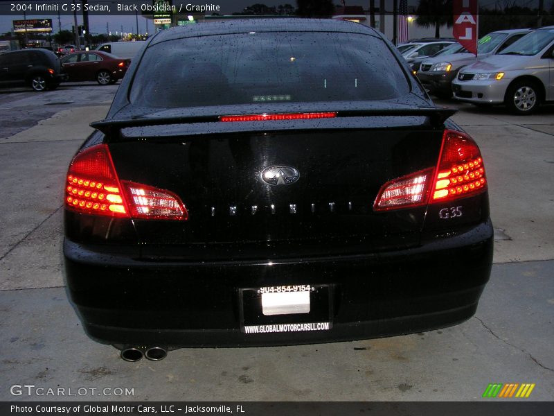 Black Obsidian / Graphite 2004 Infiniti G 35 Sedan