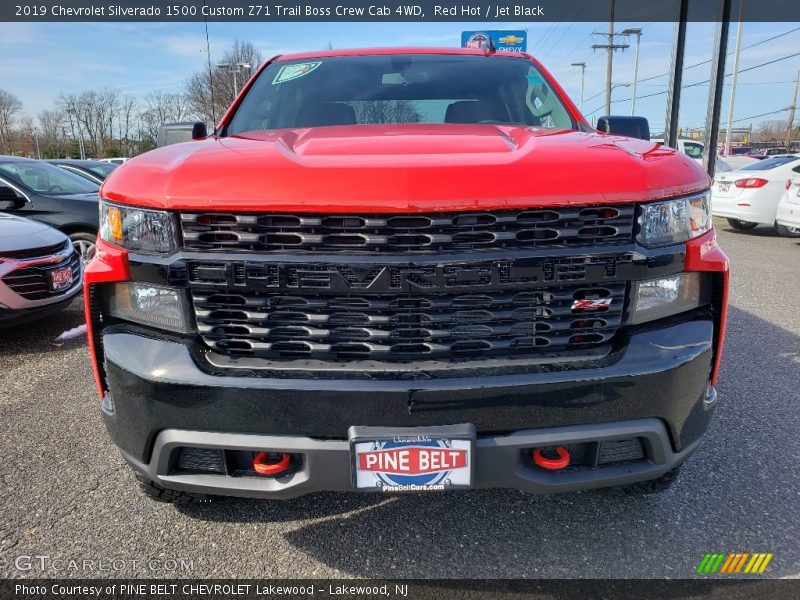 Red Hot / Jet Black 2019 Chevrolet Silverado 1500 Custom Z71 Trail Boss Crew Cab 4WD