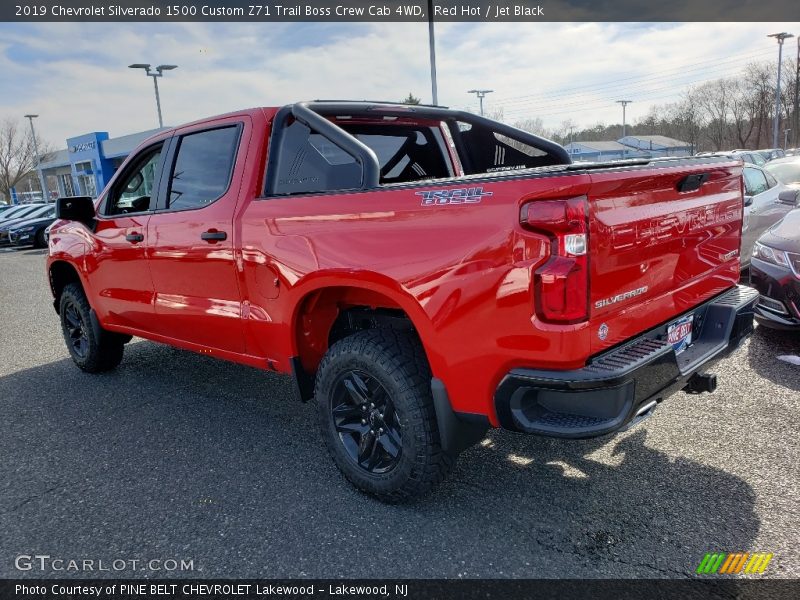 Red Hot / Jet Black 2019 Chevrolet Silverado 1500 Custom Z71 Trail Boss Crew Cab 4WD