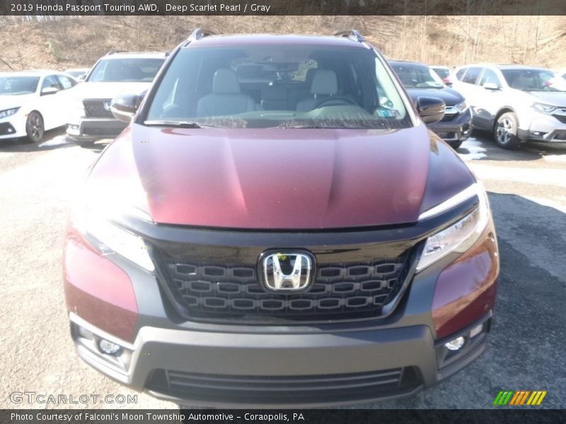 Deep Scarlet Pearl / Gray 2019 Honda Passport Touring AWD
