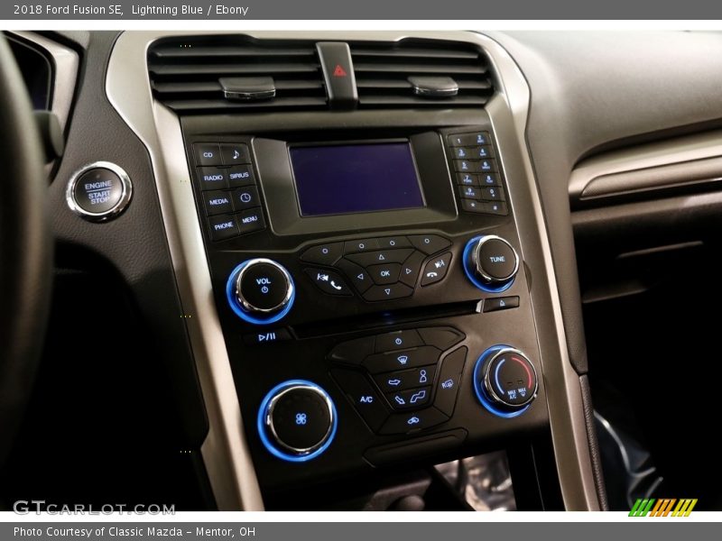Lightning Blue / Ebony 2018 Ford Fusion SE