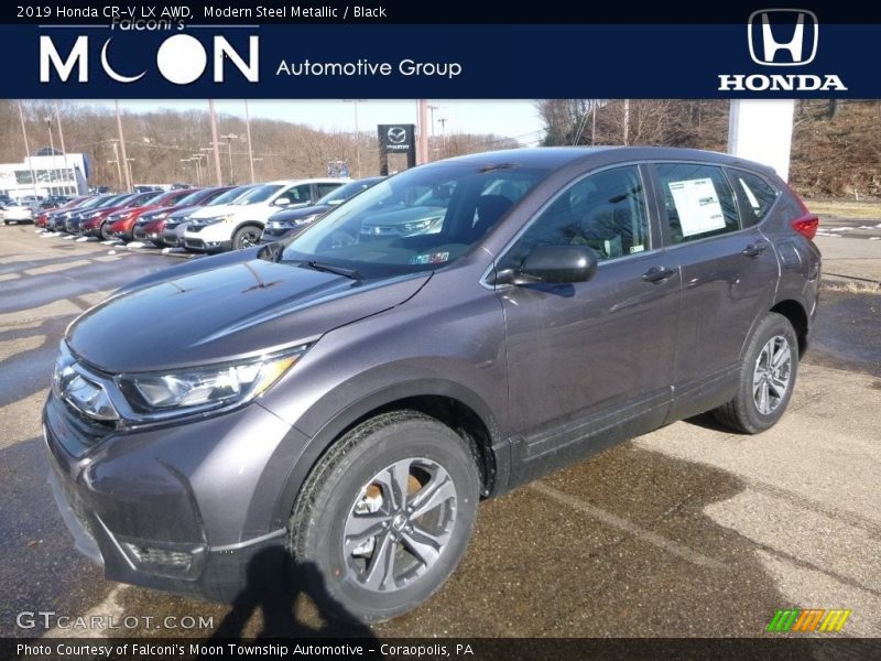 Modern Steel Metallic / Black 2019 Honda CR-V LX AWD