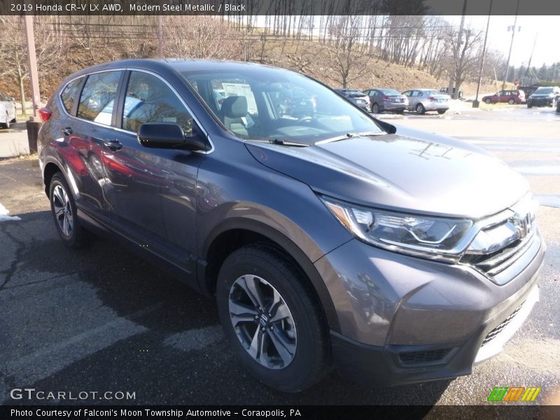 Modern Steel Metallic / Black 2019 Honda CR-V LX AWD