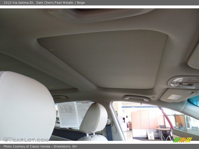 Dark Cherry Pearl Metallic / Beige 2013 Kia Optima EX
