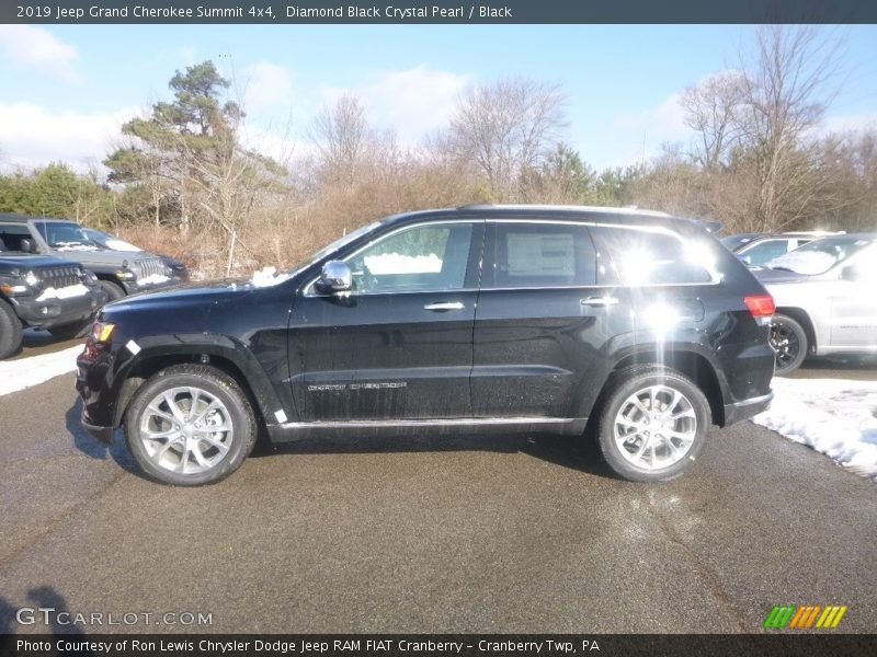 Diamond Black Crystal Pearl / Black 2019 Jeep Grand Cherokee Summit 4x4