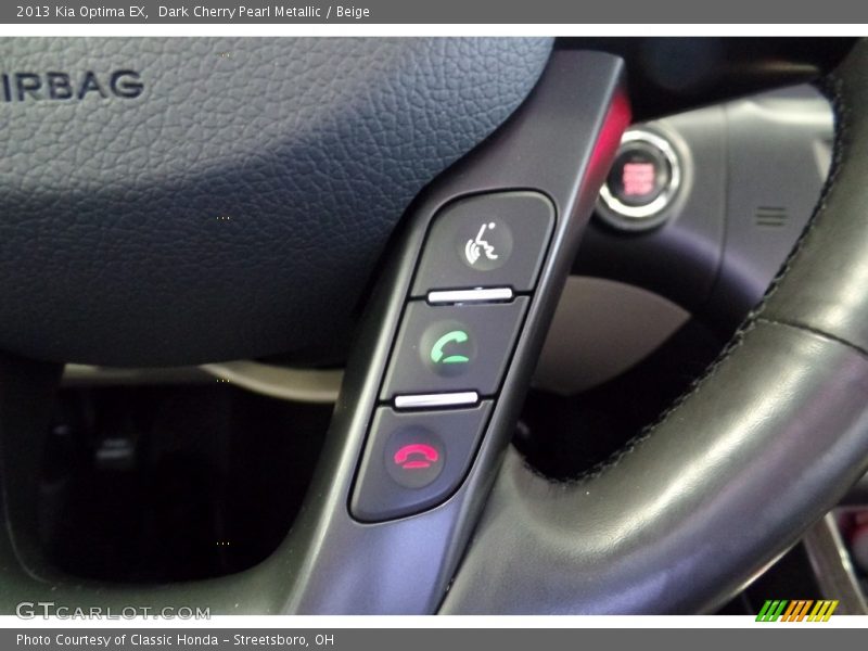 Dark Cherry Pearl Metallic / Beige 2013 Kia Optima EX