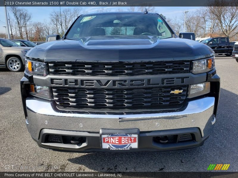 Black / Jet Black 2019 Chevrolet Silverado 1500 WT Double Cab 4WD