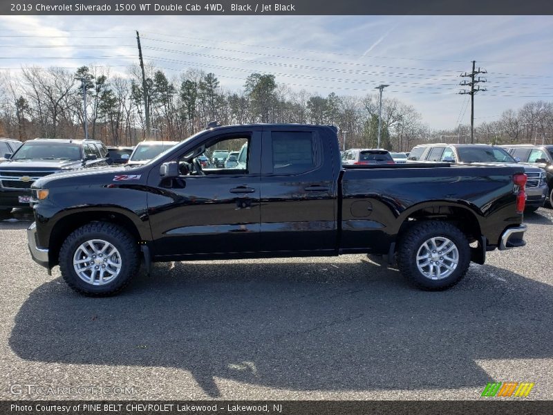 Black / Jet Black 2019 Chevrolet Silverado 1500 WT Double Cab 4WD