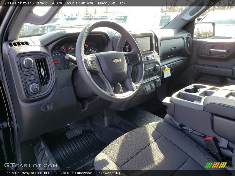 Black / Jet Black 2019 Chevrolet Silverado 1500 WT Double Cab 4WD